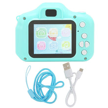 Cargar imagen en el visor de la galería, Mini Camara Digital Foto Niños Bateria Recargable Verde V-77
