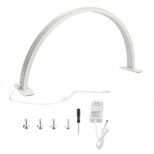 Cargar imagen en el visor de la galería, Lampara Escritorio Piedras Media Luna Luz Ajustable HQ-75X Blanca
