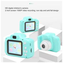 Cargar imagen en el visor de la galería, Mini Camara Digital Foto Niños Bateria Recargable Verde V-77
