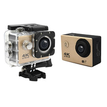 Cargar imagen en el visor de la galería, Camara Deportiva 4K Ultra HD Wifi Resistente Al Agua Oro R
