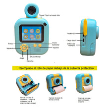Cargar imagen en el visor de la galería, Cámara Digital Modo Selfie Impresora Niños ADM-02 Amarillo

