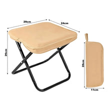 Cargar imagen en el visor de la galería, Silla Plegable Portátil Ultra Ligera Resistente Camping T2 Caqui
