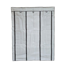 Cargar imagen en el visor de la galería, Closet Organizador Con Forro Zapatero Perchero Gris 88130
