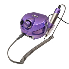 Cargar imagen en el visor de la galería, Drill Pulidor Uñas Tornasol DM-202 45.000 RPM Pedal Morado
