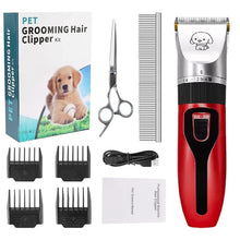 Cargar imagen en el visor de la galería, Maquina Pet Grooming Profesional Inalambrico Rojo
