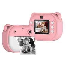 Cargar imagen en el visor de la galería, Camara de impresión Instantánea Niños Doble Camara HD AX3290 Rosa
