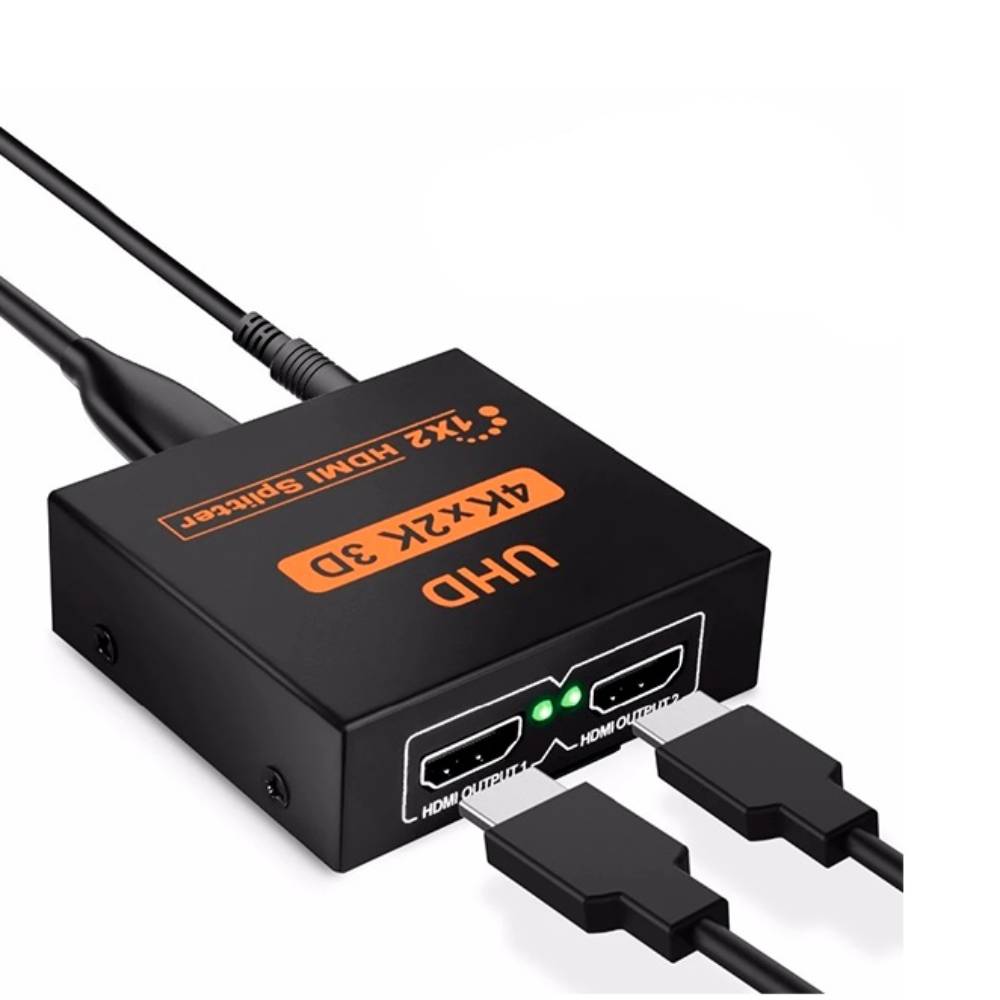 Multiplicador De Imagen Splitter HDMI 1x2 Multimedia De Alta Definicion