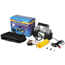 Cargar imagen en el visor de la galería, Compresor Aire Doble Cilindro Portátil 150 PSI Inalámbrico Multiuso 628- 4x4
