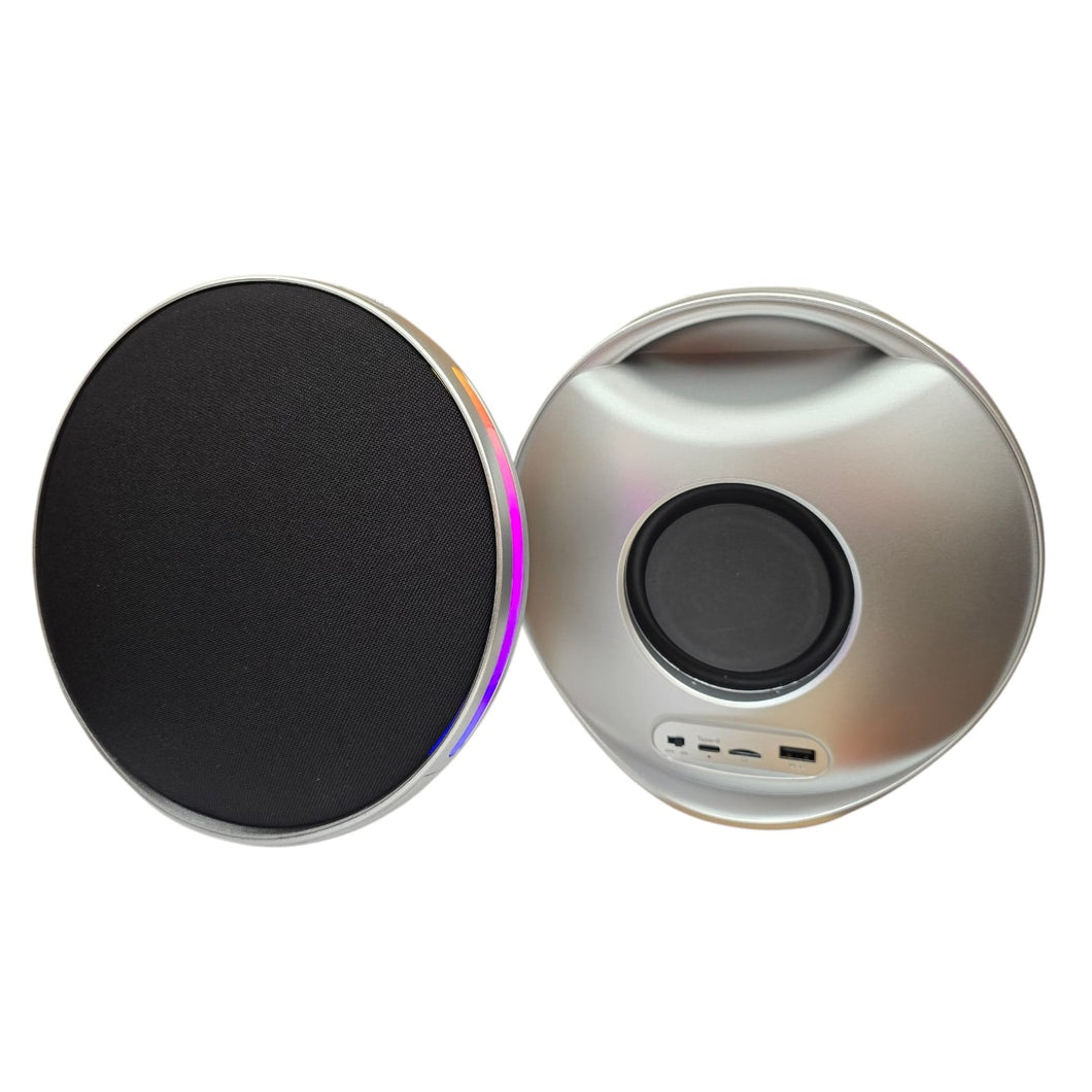 Parlante Portátil Luz LED Bluetooth MicroSD USB M26 Recargable