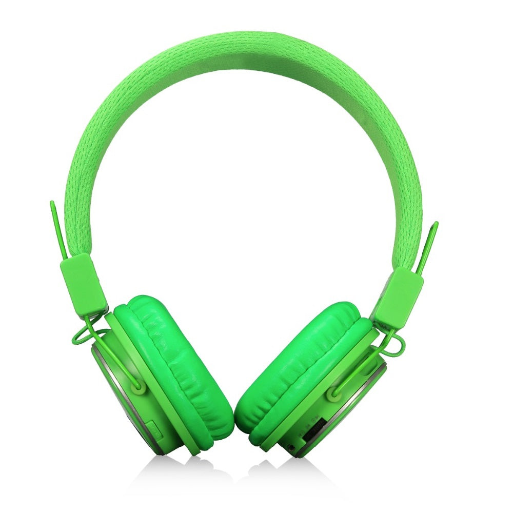 Audifonos De Diadema MRH-8809 Inalambricos Verde