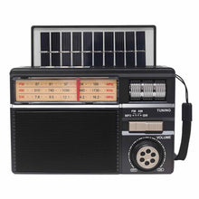 Cargar imagen en el visor de la galería, Radio Inalámbrico Meier AMFM Bluetooth USB Micro SD Solar MD-979S

