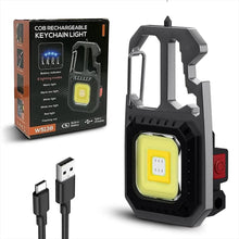 Cargar imagen en el visor de la galería, Linterna Recargable Llavero Multiusos 8 en 1 W5138
