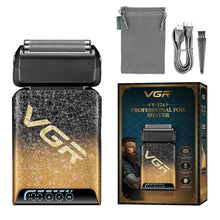 Cargar imagen en el visor de la galería, Afeitadora Shaver V-374 2,5 Horas Uso Continuo Inalámbrica Dorada
