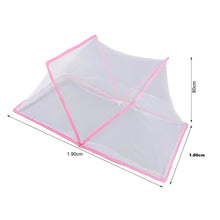 Cargar imagen en el visor de la galería, Toldillo Mosquitero 190x160x80cm Plegable Armado Facil Portatil Rosado
