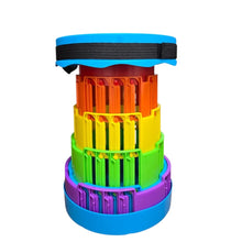 Cargar imagen en el visor de la galería, Silla Taburete Tipo Telescopio Retráctil Portátil DZ-7 Azul
