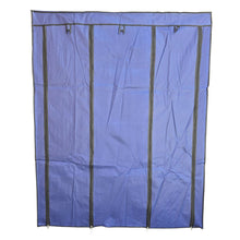 Cargar imagen en el visor de la galería, Closet Organizador Con Forro Zapatero Perchero Azul 88130
