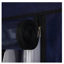 Cargar imagen en el visor de la galería, Closet Organizador Con Forro Zapatero Perchero Azul 88130
