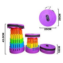 Cargar imagen en el visor de la galería, Silla Taburete Tipo Telescopio Retráctil Portátil DZ-7 Morado
