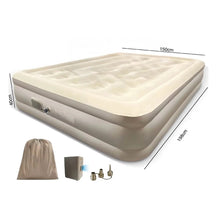 Cargar imagen en el visor de la galería, Colchón Inflable Doble 198 x 150 x 40 cm Inflador Eléctrico Inalámbrico
