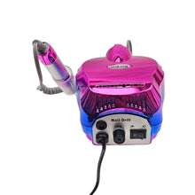 Cargar imagen en el visor de la galería, Drill Pulidor Uñas Tornasol DM-202 45.000 RPM Pedal Fucsia
