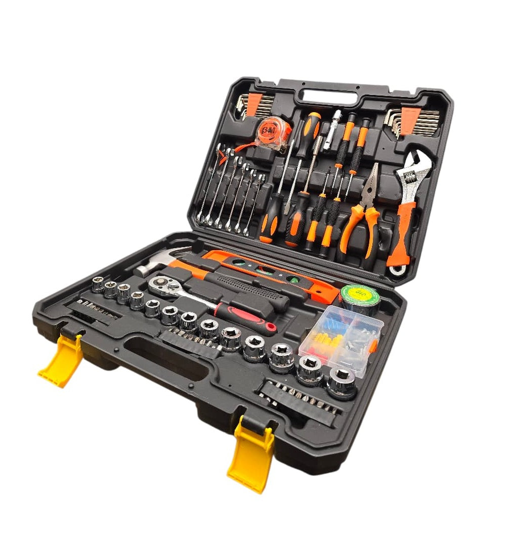 Juego De Herramientas 128 Piezas Con Estuche Multiusos
