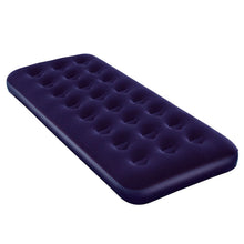 Cargar imagen en el visor de la galería, Colchón Inflable Doble Camping + Inflador Manual 190 x 150 x20cm 300 Kg Azul
