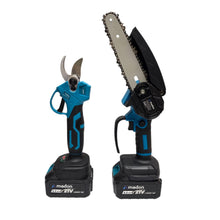 Cargar imagen en el visor de la galería, Motosierra Tijeras Jardinería Doble Batería 21V Inalámbrica
