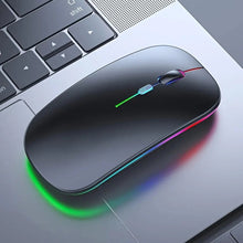 Cargar imagen en el visor de la galería, Mouse Bluetooth Inalámbrico Recargable DPI Ajustable Luz Led
