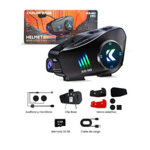 Cargar imagen en el visor de la galería, Intercomunicador Con Cámara Para Moto Bluetooth KR-M3 + Micro SD
