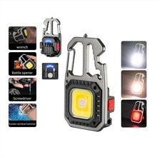 Cargar imagen en el visor de la galería, Linterna Recargable Llavero Multiusos 8 en 1 W5138

