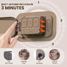 Cargar imagen en el visor de la galería, Colchón Inflable Sencillo 198 x 100 x 40cm Inflador Eléctrico Inalambrico
