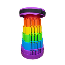Cargar imagen en el visor de la galería, Silla Taburete Tipo Telescopio Retráctil Portátil DZ-7 Morado
