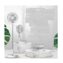 Cargar imagen en el visor de la galería, entilador Retráctil 180° Recargable 4 Velocidades PX-20321 Blanco
