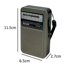 Cargar imagen en el visor de la galería, Radio Portatil De Bolsillo AM/FM 3 Bandas M-9320
