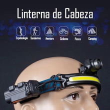 Cargar imagen en el visor de la galería, Linterna Frontal COB Brillante Luz Camping W678

