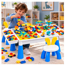 Cargar imagen en el visor de la galería, Mesa Didáctica Con 304 Bloques Arma todo Para Niños + 2 Sillas UG304
