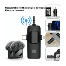 Cargar imagen en el visor de la galería, Micrófono Solapa Inalámbrico Doble F11-2
