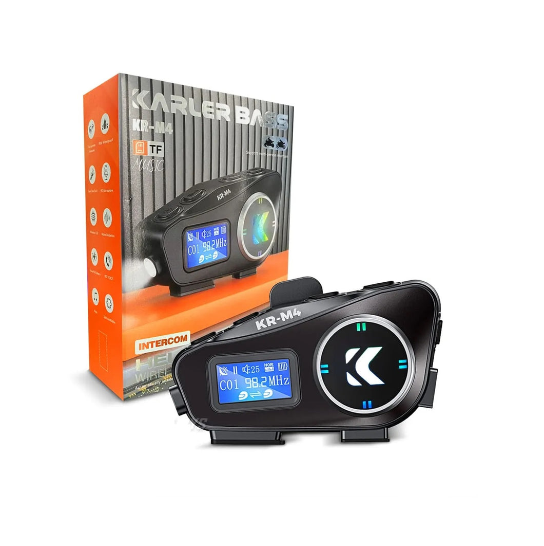 Intercomunicador Moto Inalámbrico Bluetooth Radio KR-M4