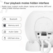 Cargar imagen en el visor de la galería, Parlante Esfera Inalambrico T&amp;G TG-337 Bluetooth Radio FM USB Micro SD Blanco
