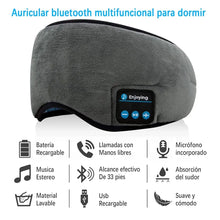 Cargar imagen en el visor de la galería, Almohadilla Ojos Antifaz Musica Bluetooth Inalambrico 601
