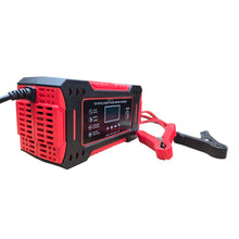 Cargar imagen en el visor de la galería, Cargador Batería Carro / Moto Carga Lenta 12V 6A Pantalla LCD Detención Inteligente
