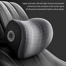 Cargar imagen en el visor de la galería, Set Cojín Soporte Lumbar Y Cuello Silla Automóvil Oficina
