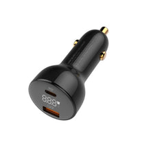 Cargar imagen en el visor de la galería, Cargador Carro Carga Rapida 100W Dual LDNIO C101 Tipo C USB
