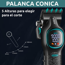Cargar imagen en el visor de la galería, Kit Cortadora + Patillera VGR V-886 S2 Profesional Turbo 9000RPM 200 MIN Uso
