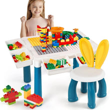 Cargar imagen en el visor de la galería, Mesa Didáctica Con 304 Bloques Arma todo Para Niños + 2 Sillas UG304
