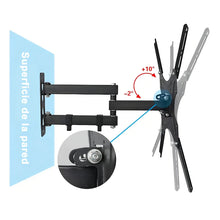 Cargar imagen en el visor de la galería, Soporte De Pared Giratoria Para TV 32 A 55 Pulgadas X-400
