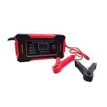Cargar imagen en el visor de la galería, Cargador Batería Carro / Moto Carga Lenta 12V 6A Pantalla LCD Detención Inteligente
