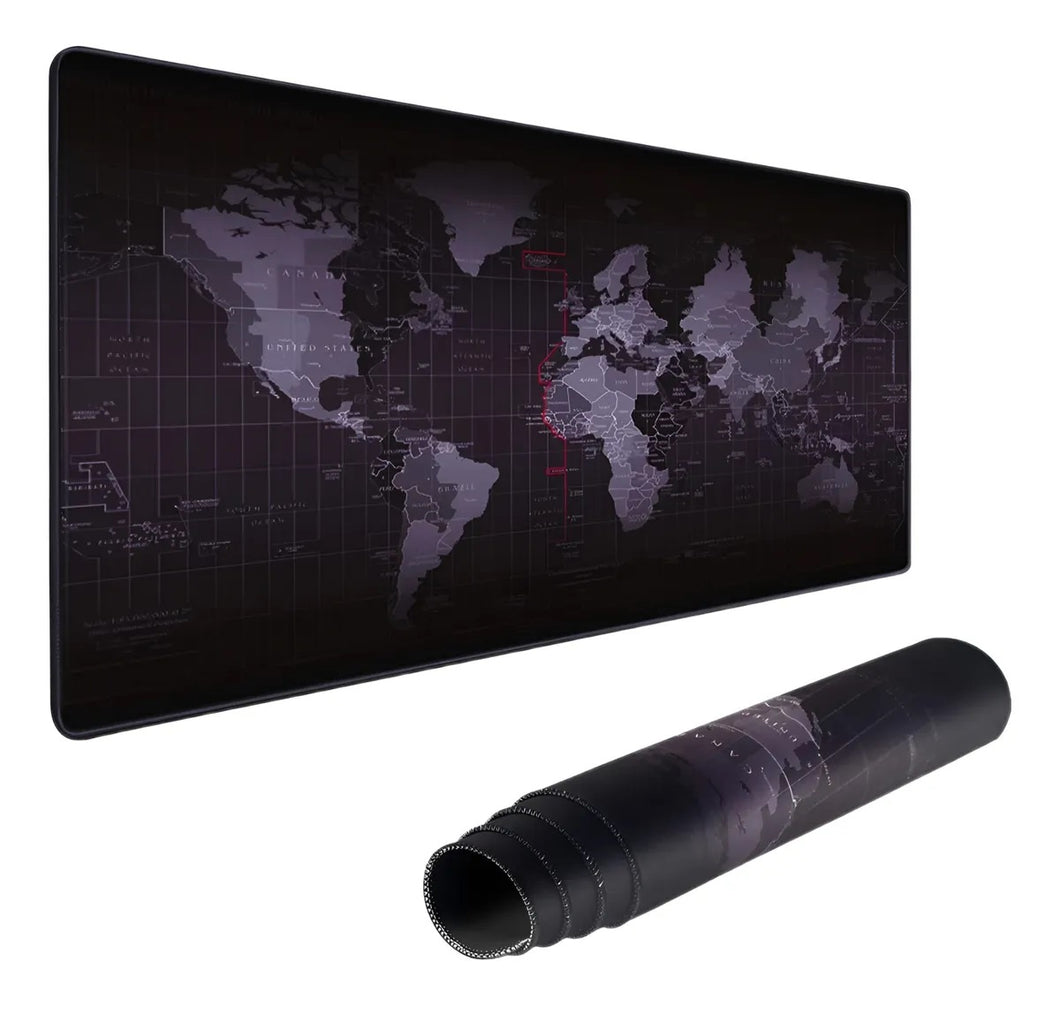 Alfombrilla Mouse Pad Escritorio Antideslizante 40x89 cm Mapamundi