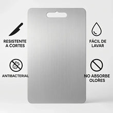 Cargar imagen en el visor de la galería, Tabla De Picar Acero Inoxidable Cocina Higienica Facil Limpieza
