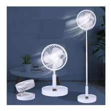 Cargar imagen en el visor de la galería, entilador Retráctil 180° Recargable 4 Velocidades PX-20321 Blanco
